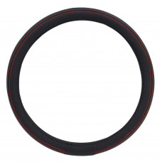 Husa volan cusatura rosie SWC-01-M (37-39cm) Husa volan cusatura rosie SWC-01-M (37-39cm)