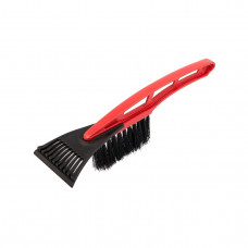 Racleta curatare zapada cu perie, ergonomica, neagra cu maner rosu Racleta curatare zapada cu perie, ergonomica, neagra cu maner rosu