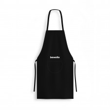 Bewello - Şorţ de bucătărie - negru - 70 x 67 cm Bewello - Şorţ de bucătărie - negru - 70 x 67 cm