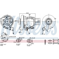 Turbocompresor Turbocharger with fitting kit HX52W VOLVO MD 11 Nissens 93619 Turbocompresor Turbocharger with fitting kit HX52W VOLVO MD 11 Nissens 93619