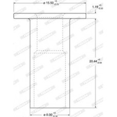 Nit. material frictiune saboti frana Nituirea captusirii frinei 8mmx20mm opak. 100szt. otel scobit MAN LION´S COMFORT, Autobuz, 09.1996 - Ferodo 93060 Nit. material frictiune saboti frana Nituirea captusirii frinei 8mmx20mm opak. 100szt. otel scobit MAN LION´S COMFORT, Autobuz, 09.1996 - Ferodo 93060