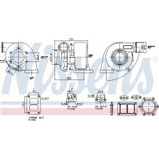 Turbocompresor Turbocharger with fitting kit MAN F2000 F90 F90 UNTERFLUR HOCL LION´S COACH LION´S STAR R NEOPLAN STARLINER Nissens 93304 Turbocompresor Turbocharger with fitting kit MAN F2000 F90 F90 UNTERFLUR HOCL LION´S COACH LION´S STAR R NEOPLAN STARLINER Nissens 93304