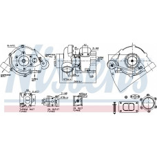Turbocompresor Turbocharger with fitting kit MERCEDES ACTROS MP2 - MP3 OM541.923-OM541.995 04.03- Nissens 93336 Turbocompresor Turbocharger with fitting kit MERCEDES ACTROS MP2 - MP3 OM541.923-OM541.995 04.03- Nissens 93336