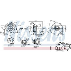 Turbocompresor Turbocharger with fitting kit MERCEDES NG O 303 O 330 SK OM422.951-OM442.980 08.73- Nissens 93298 Turbocompresor Turbocharger with fitting kit MERCEDES NG O 303 O 330 SK OM422.951-OM442.980 08.73- Nissens 93298