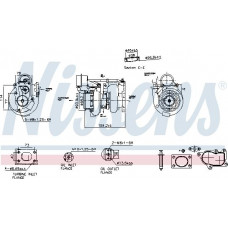 Turbocompresor Turbocharger with fitting kit fits. DAF LF 45 -55 Nissens 93724 Turbocompresor Turbocharger with fitting kit fits. DAF LF 45 -55 Nissens 93724