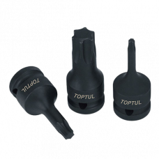 Cheie bit de impact TOPTUL KADA1227, prindere patrat 3/8 inch, profil torx, deschidere cheie T27, lungime 52 mm, crom molibden TOPTUL KADA1227