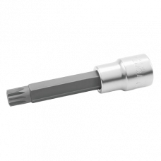 Bit cu soclu tubular TOPTUL BCJA169E, profil bi-hexagonal M9.5, prindere 1/2 inch, lungime 100 mm, crom vanadiu TOPTUL BCJA169E