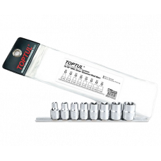 Set 8 chei tubulare TOPTUL GAAG0802, antrenor patrat 3/8 inch, deschidere chei E8, E10, E11, E12, E14, E16, E18, E20 TOPTUL GAAG0802 Set 8 chei tubulare TOPTUL GAAG0802, antrenor patrat 3/8 inch, deschidere chei E8, E10, E11, E12, E14, E16, E18, E20 TOPTUL GAAG0802