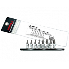 Set 8 biti pentru insurubare TOPTUL GAAG0805, prindere 1/4 inch, profil torx T8, T10, T15, T20, T25, T27, T30, T40, lungime 37 mm TOPTUL GAAG0805 Set 8 biti pentru insurubare TOPTUL GAAG0805, prindere 1/4 inch, profil torx T8, T10, T15, T20, T25, T27, T30, T40, lungime 37 mm TOPTUL GAAG0805