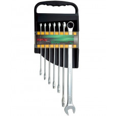 Set 7 chei combinate extra-lungi TOPTUL GAAM0706, cot 15 grade, deschidere chei 10, 11, 12, 13, 14, 17, 19 mm, satinat TOPTUL GAAM0706 Set 7 chei combinate extra-lungi TOPTUL GAAM0706, cot 15 grade, deschidere chei 10, 11, 12, 13, 14, 17, 19 mm, satinat TOPTUL GAAM0706