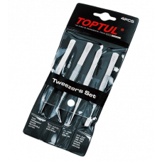 Set 4 pensete TOPTUL JGAA0401, 1 x varf drept, 1 x varf ascutit, 1 x varf 45 grade, 1 x varf plat, husa depozitare TOPTUL JGAA0401 Set 4 pensete TOPTUL JGAA0401, 1 x varf drept, 1 x varf ascutit, 1 x varf 45 grade, 1 x varf plat, husa depozitare TOPTUL JGAA0401