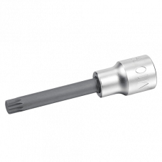 Bit cu soclu tubular TOPTUL BCJD1610, profil bi-hexagonal M10, prindere 1/2 inch, lungime 100 mm, crom vanadiu TOPTUL BCJD1610
