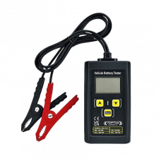 Tester baterii auto 12V cu display digital TOPTUL EAAD0112, cabluri 0.85 m, masurare voltaj, voltaj pornire motor, voltaj incarcare TOPTUL EAAD0112