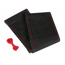 Husa volan piele Sport - Lampa - L - Ø 37-39cm - Negru/Rosu Husa volan piele Sport - Lampa - L - Ø 37-39cm - Negru/Rosu