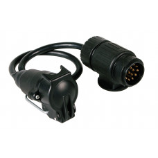Adaptor fisa priza remorca 13-7 poli cu cablu 40cm Adaptor fisa priza remorca 13-7 poli cu cablu 40cm