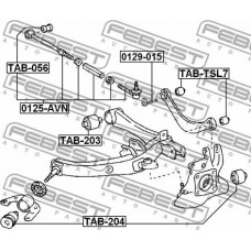 Suport,trapez TOYOTA ALLION II (_T26_), Sedan, 05.2007 - Febest TAB-TSL7 Suport,trapez TOYOTA ALLION II (_T26_), Sedan, 05.2007 - Febest TAB-TSL7