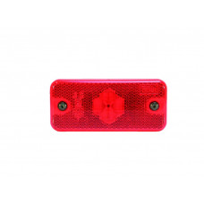 Lumina de clarificare lampa de pozitie Vignal dreptunghiulare rosu cu LED-uri - 24V 110x50x18mm VIGNAL VAL198640