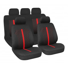 Huse scaun Stinger 9buc Negru/Rosu Huse scaun Stinger 9buc Negru/Rosu