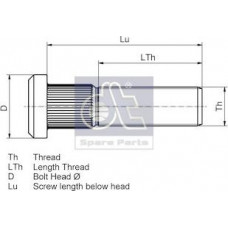 Surub roata Sruba Kola Fata M22x15 x120mm lungime filet 60mm Galvanizat frezate IVECO EUROCARGO I-III EUROCARGO V IVECO Euro I-III (EUROCARGO / ZCFA), Cargo, 01.1991 - 09.2015 DT Spare Parts 7.32103 Surub roata Sruba Kola Fata M22x15 x120mm lungime filet 60mm Galvanizat frezate IVECO EUROCARGO I-III EUROCARGO V IVECO Euro I-III (EUROCARGO / ZCFA), Cargo, 01.1991 - 09.2015 DT Spare Parts 7.32103