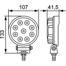 Lumina de lucru Lampa de lucru LED 12-24V 15W 1500lm numar elemente LED. 9 lungime. 800mm inaltime. 132mm latime. 107mm adancime HELLA 1G0 357 101-012 Lumina de lucru Lampa de lucru LED 12-24V 15W 1500lm numar elemente LED. 9 lungime. 800mm inaltime. 132mm latime. 107mm adancime HELLA 1G0 357 101-012