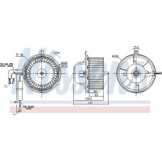 Ventilator. habitaclu Suflanta de aer VW GOLF III GOLF IV VENTO 1.4-Electric 08.91-06.02 VW GOLF III Variant (1H5), Turism, 07.1993 - 04.1999 Nissens 87404