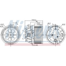 Ventilator. habitaclu Suflanta de aer CITROEN XSARA PICASSO PEUGEOT 206 206 1.1-2.0D 08.98- PEUGEOT 206+ (2L_, 2M_), Hatchback, 01.2009 - 08.2013 Nissens 87481 Ventilator. habitaclu Suflanta de aer CITROEN XSARA PICASSO PEUGEOT 206 206 1.1-2.0D 08.98- PEUGEOT 206+ (2L_, 2M_), Hatchback, 01.2009 - 08.2013 Nissens 87481