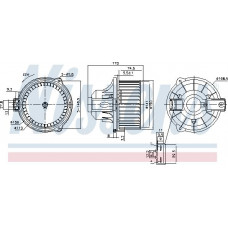 Ventilator. habitaclu Suflanta de aer LAND ROVER DISCOVERY III DISCOVERY IV RANGE ROVER SPORT I 2.7D-5.0 07.04-12 LAND ROVER DISCOVERY III (L319), Van, 01.2007 - 07.2009 Nissens 87548