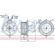 Ventilator. habitaclu Suflanta de aer SEAT TOLEDO I VW CORRADO GOLF II JETTA II 1.0-2.9 08.83-03.99 VW CORRADO (53I), Compartiment, 08.1987 - 12.1995 Nissens 87148