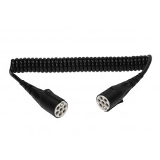 Cablu infasurat Sirma electrica spiralata plastic lungime de lucru 35m lungime maxima 4m numar pini. 7 tip stecher. S 24V rastur HELLA 8KA 007 965-011