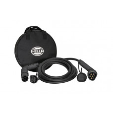 Cablu de incarcare. vehicul electric EV charging cable straight plug type. 2 6m 22kW black with protective plugs with a cover fi HELLA 8KE 358 255-051 Cablu de incarcare. vehicul electric EV charging cable straight plug type. 2 6m 22kW black with protective plugs with a cover fi HELLA 8KE 358 255-051