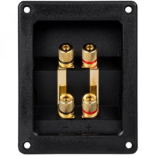Conector boxa, forma patrata cu 4 contacte aurite, 123 x 96 mm Conector boxa, forma patrata cu 4 contacte aurite, 123 x 96 mm