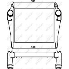 Intercooler. compresor intercooler IVECO EUROCARGO I-III EUROCARGO IV EUROCARGO V MAGIRUS F4AE0481A-F4GFE601A 09. IVECO Euro I-III (EUROCARGO / ZCFA), Cargo, 01.1991 - 09.2015 NRF 30264