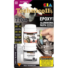 Adeziv pt metal Adeziv metalic pasta epoxidica cu doua componente Epoxy Alum 80 g aplicatie: aplicare verticala fisuri scurgeri aluminiu pentru prelucrare mecanica pentru vopsire excesiva TECHNICQLL TE E-020 80 G Adeziv pt metal Adeziv metalic pasta epoxidica cu doua componente Epoxy Alum 80 g aplicatie: aplicare verticala fisuri scurgeri aluminiu pentru prelucrare mecanica pentru vopsire excesiva TECHNICQLL TE E-020 80 G