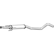 Toba esapamet intermediara Sistem de evacuare a amortizorului OPEL MERIVA A 1.4-1.4LPG-1.6 05.03-05.10 OPEL MERIVA A (X03), Dubita, 05.2003 - 05.2010 Bosal 285-957