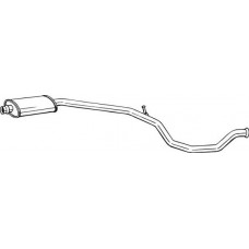 Toba esapamet intermediara Sistem de evacuare a amortizorului PEUGEOT 206 1.6 09.00-12.07 PEUGEOT 206 CC (2D), Sabrioleta, 09.2000 - 12.2008 Bosal 285-603