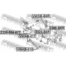 Brat / bieleta suspensie, stabilizator VW BEETLE (5C1, 5C2), Hatchback, 04.2011 - 07.2019 Febest 2323-B6R Brat / bieleta suspensie, stabilizator VW BEETLE (5C1, 5C2), Hatchback, 04.2011 - 07.2019 Febest 2323-B6R
