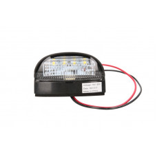 Iluminare numar de circulatie Lampa numar inmatriculare LED 12-24V culoare. negru culoare sticla. transparent 44x50mm lungime ca HELLA 2KA 357 013-001 Iluminare numar de circulatie Lampa numar inmatriculare LED 12-24V culoare. negru culoare sticla. transparent 44x50mm lungime ca HELLA 2KA 357 013-001
