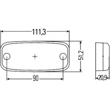 Lumina de delimitare Lampa de pozitie LED alb HELLA 2PG 345 600-401 Lumina de delimitare Lampa de pozitie LED alb HELLA 2PG 345 600-401