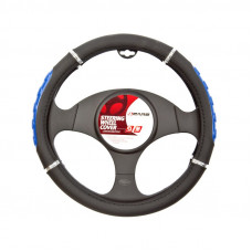 Manson volan Sport - Ø 37-39cm - Negru/Albastru Manson volan Sport - Ø 37-39cm - Negru/Albastru