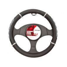 Manson volan Sport - Ø 37-39cm - Negru/Gri Manson volan Sport - Ø 37-39cm - Negru/Gri