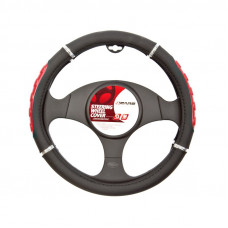 Manson volan Sport - Ø 37-39cm - Negru/Rosu Manson volan Sport - Ø 37-39cm - Negru/Rosu