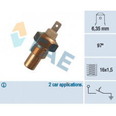 Comutator temperatura, racire Senzor temperatura lichid racire numar pini: 1 gri FAE FAE35010 Comutator temperatura, racire Senzor temperatura lichid racire numar pini: 1 gri FAE FAE35010