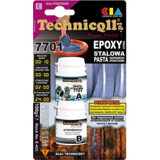 Adeziv pt metal Adeziv metalic pasta epoxidica cu doua componente Epoxy Steel 100 g aplicatie: aplicare verticala fisuri scurgeri otel pentru prelucrare mecanica pentru vopsire excesiva TECHNICQLL TE E-433 100 G Adeziv pt metal Adeziv metalic pasta epoxidica cu doua componente Epoxy Steel 100 g aplicatie: aplicare verticala fisuri scurgeri otel pentru prelucrare mecanica pentru vopsire excesiva TECHNICQLL TE E-433 100 G