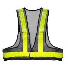Vesta reflectorizanta pentru motocicleta, bicicleta, jogging, culoare Negru - Galben Vesta reflectorizanta pentru motocicleta, bicicleta, jogging, culoare Negru - Galben