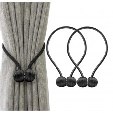 Bratara magnetica de prindere perdele/draperii, model BLACK BALLS Bratara magnetica de prindere perdele/draperii, model BLACK BALLS