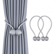 Bratara magnetica de prindere perdele/draperii, model SILVER BALLS Bratara magnetica de prindere perdele/draperii, model SILVER BALLS