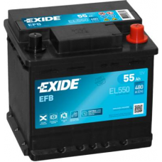 Acumulator Pornire Acumulator EXIDE 12V 55Ah-540A START&STOP EFB R borna standard 207x175x190 B13 efb FIAT GRANDE PUNTO (199_), Hatchback, 06.2005 - Exide EL550