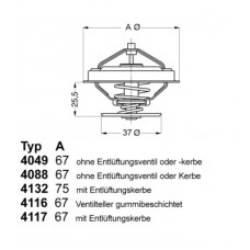 Termostat,lichid racire Termostat sistem racire 87°C MERCEDES G W460 T1 601 T1 B601 2.4D/3.0D 04.77-12.91 WAHLER WA4049.87D Termostat,lichid racire Termostat sistem racire 87°C MERCEDES G W460 T1 601 T1 B601 2.4D/3.0D 04.77-12.91 WAHLER WA4049.87D