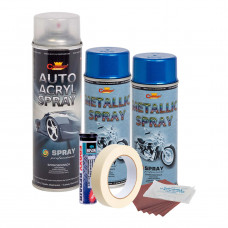 Kit complet reparatie si vopsire jante culoare Albastru Metalizat, V2 Kit complet reparatie si vopsire jante culoare Albastru Metalizat, V2