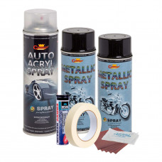 Kit complet reparatie si vopsire jante culoare Negru Metalizat, V2 Kit complet reparatie si vopsire jante culoare Negru Metalizat, V2